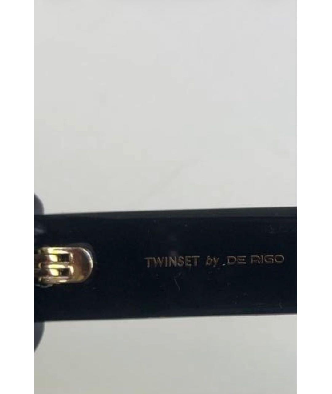 TWIN-SET Черные пластиковые солнцезащитные очки, фото 2