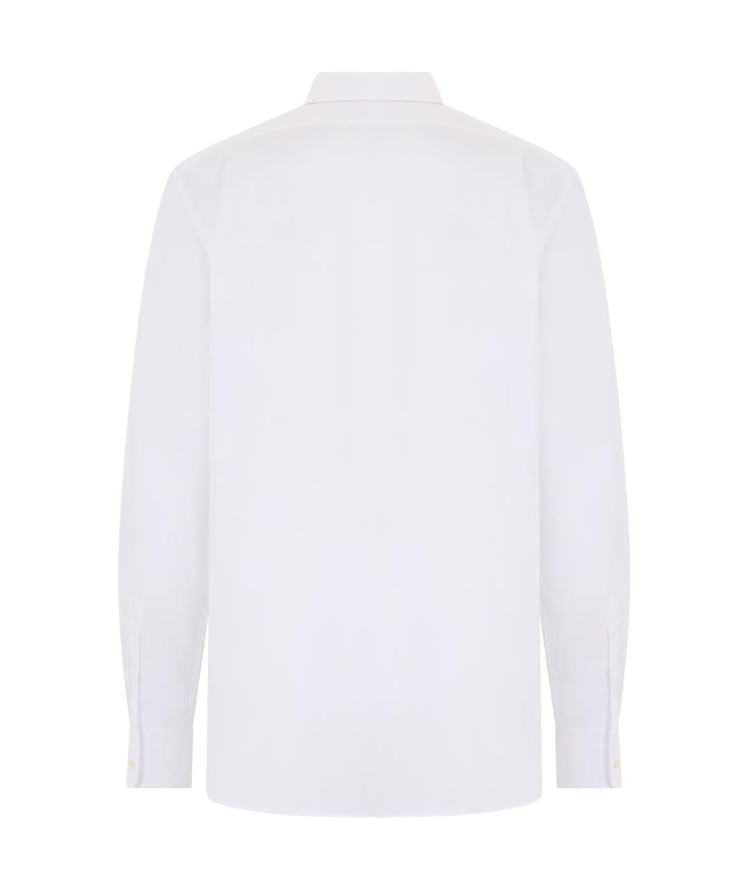 HUGO BOSS Белая хлопковая кэжуал рубашка, фото 2