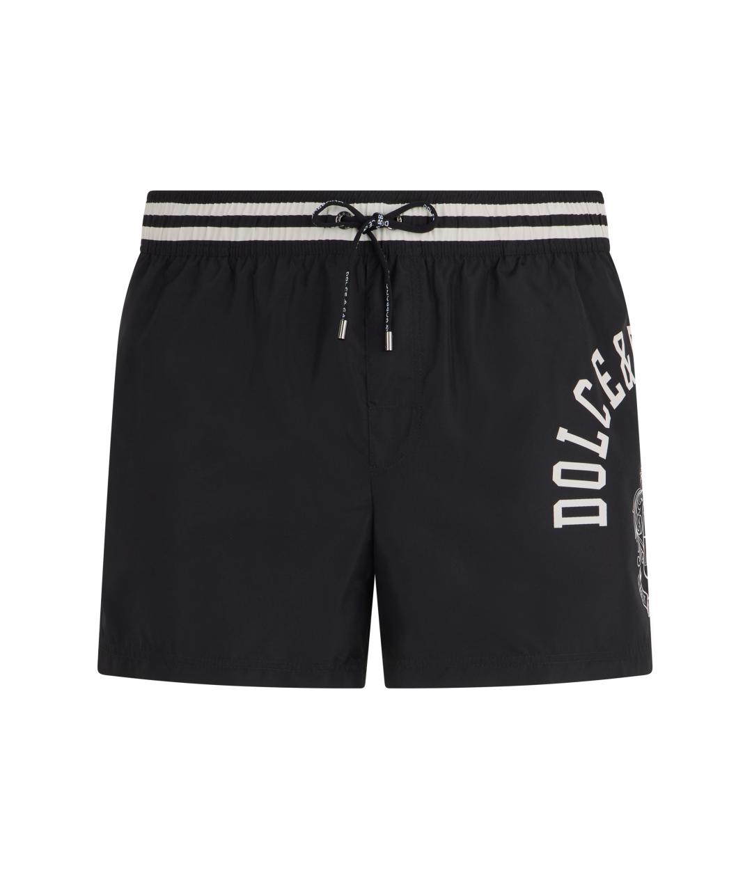 DOLCE&GABBANA Черные полиамидовые плавки, фото 1