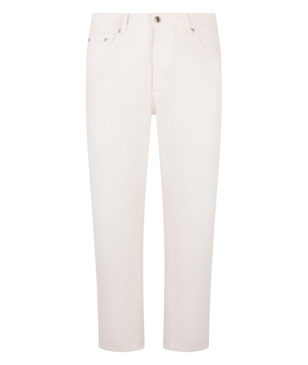 ICON DENIM Белые хлопковые прямые джинсы, фото 1