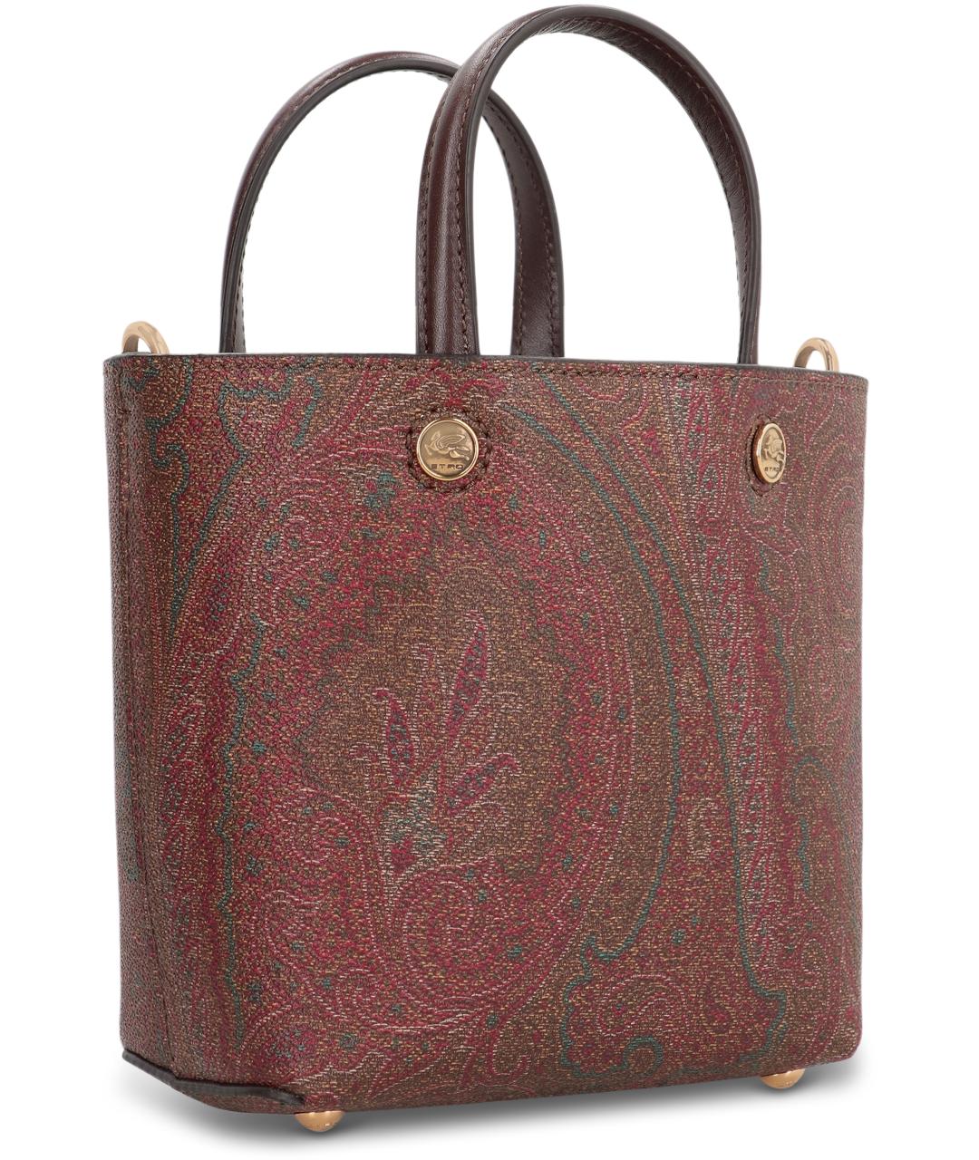 ETRO Коричневая канва сумка тоут, фото 2