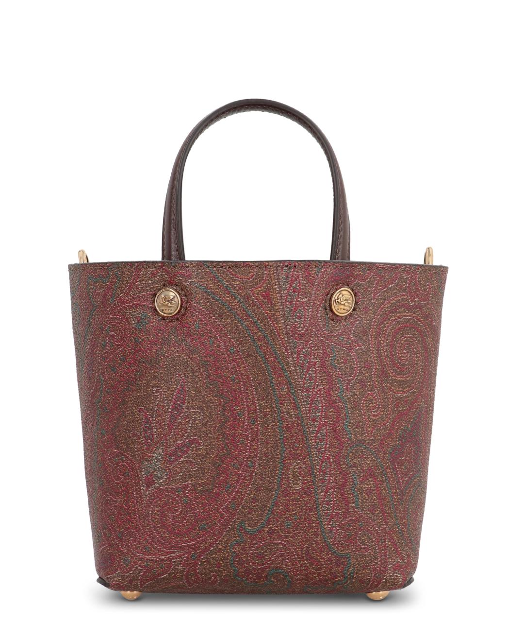 ETRO Коричневая канва сумка тоут, фото 1