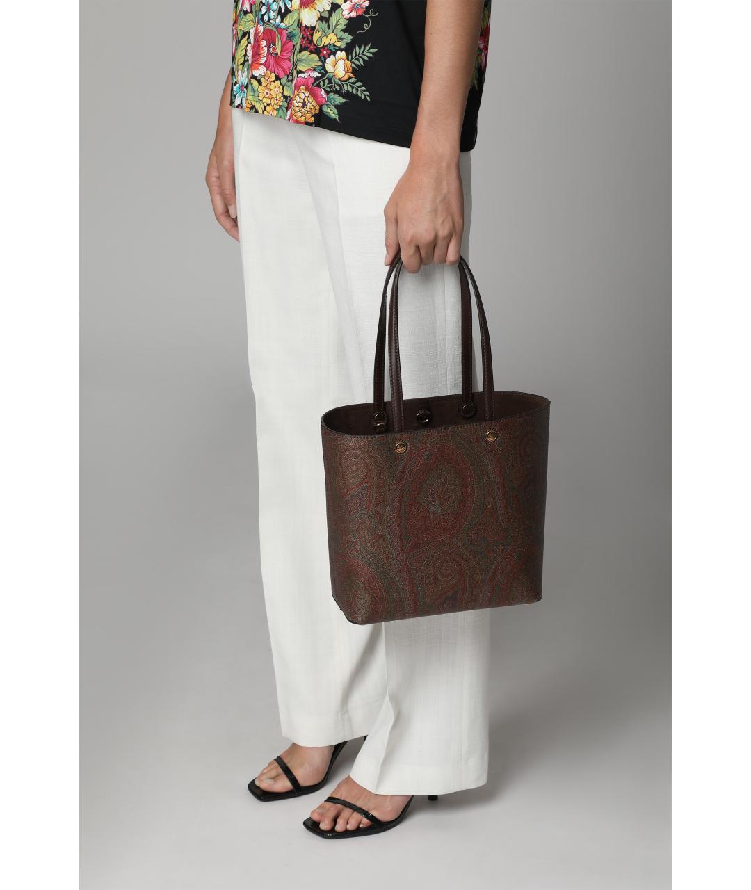 ETRO Мульти жаккардовая сумка тоут, фото 5