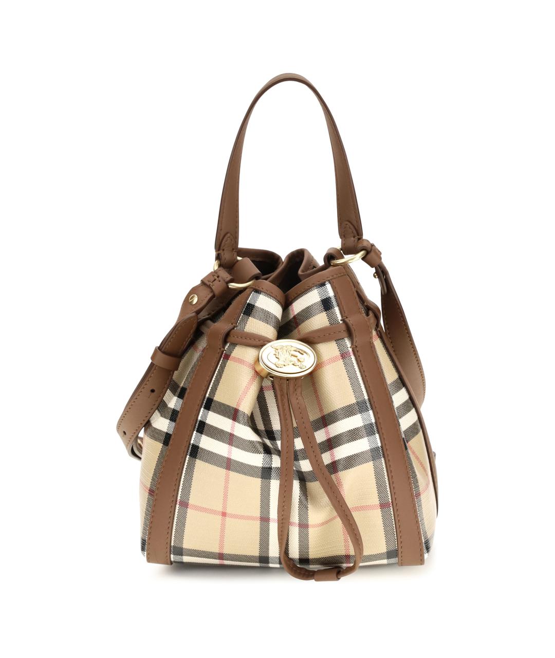 BURBERRY Бежевая канва сумка через плечо, фото 1