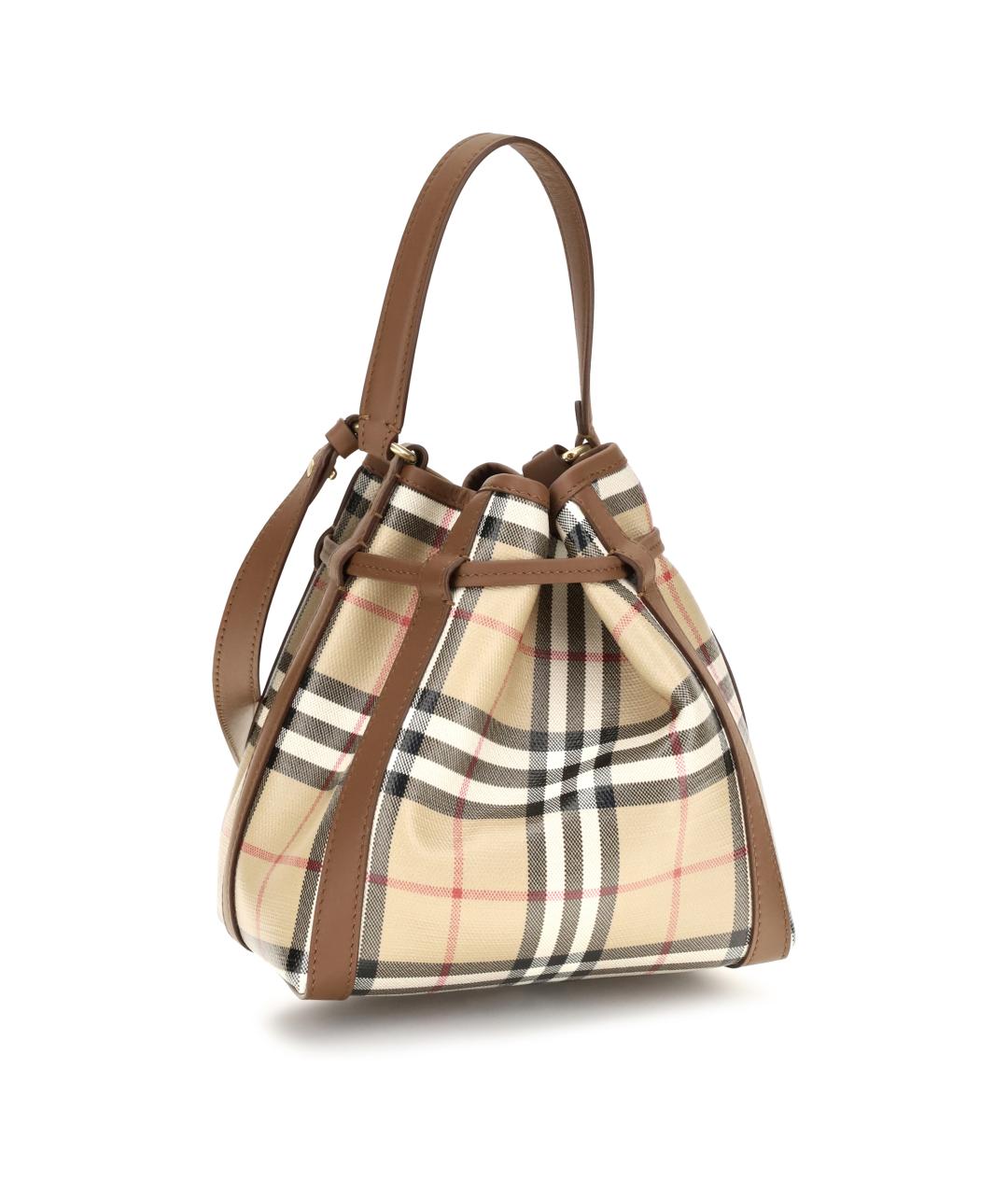 BURBERRY Бежевая канва сумка через плечо, фото 3