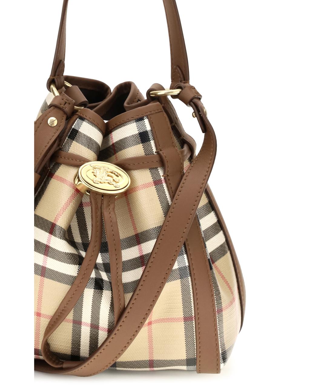 BURBERRY Бежевая канва сумка через плечо, фото 4