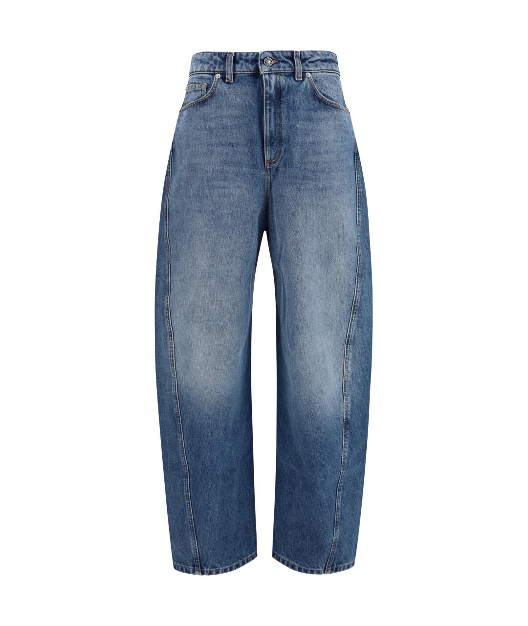 GIVENCHY Голубые хлопковые прямые джинсы, фото 1