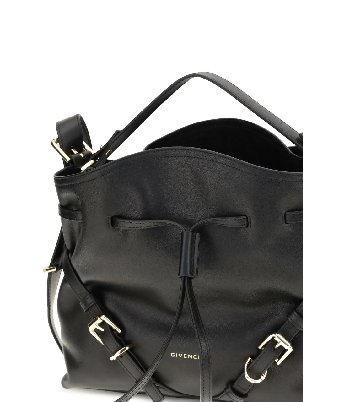 GIVENCHY Черная кожаная сумка с короткими ручками, фото 4