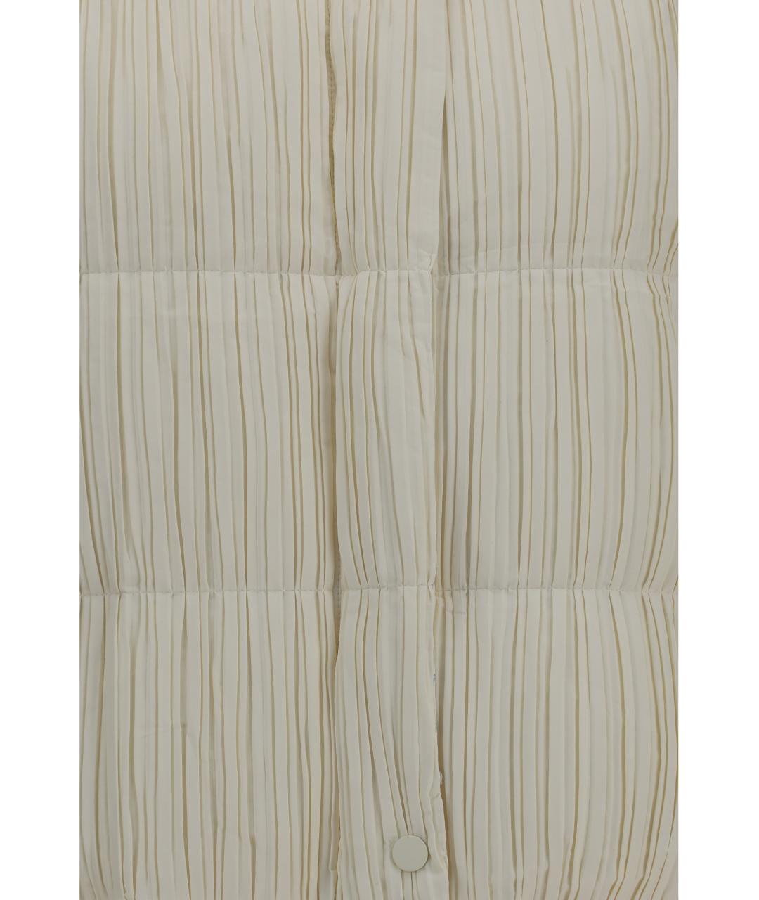 GONGDID DESIGN Белая полиэстеровая куртка, фото 5
