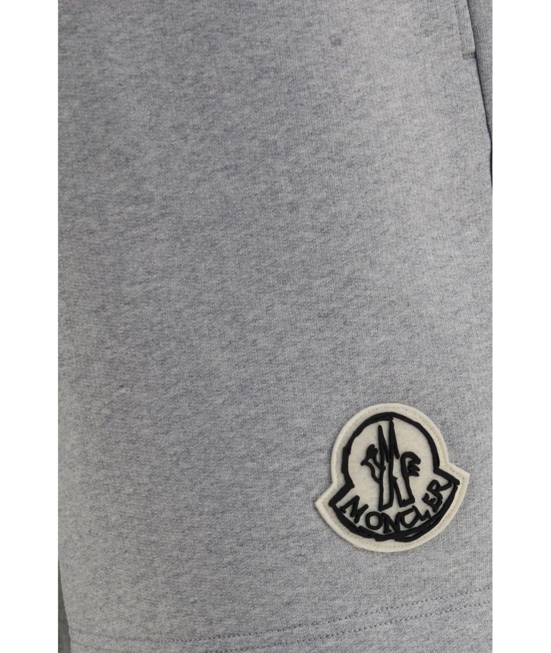 MONCLER Серые шорты, фото 3