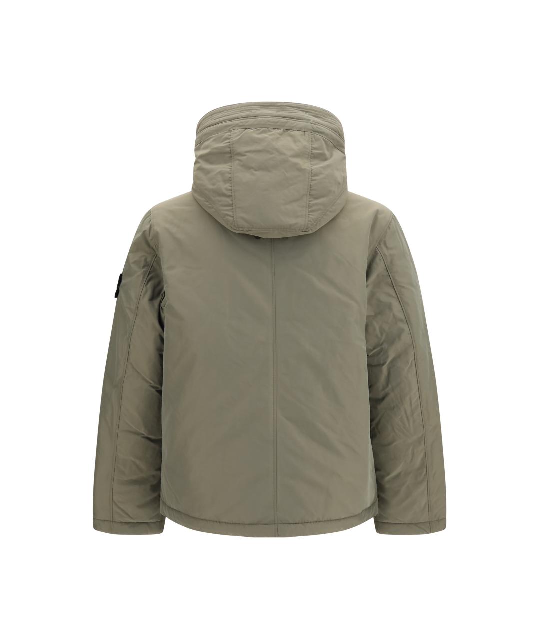STONE ISLAND Хаки полиэстеровая куртка, фото 2
