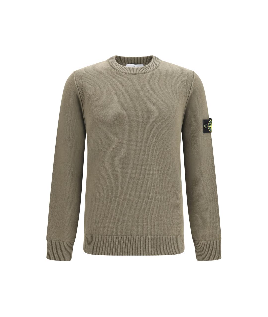STONE ISLAND Хаки джемпер / свитер, фото 1