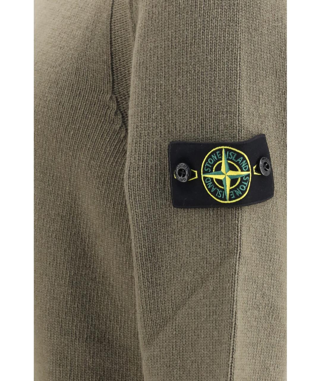 STONE ISLAND Хаки джемпер / свитер, фото 3