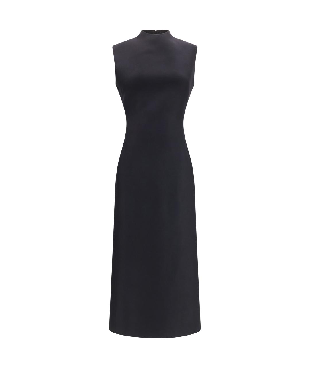 MAISON MARGIELA Черное шерстяное коктейльное платье, фото 1