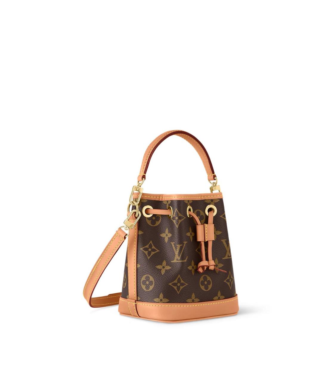 LOUIS VUITTON Коричневая канва сумка через плечо, фото 2