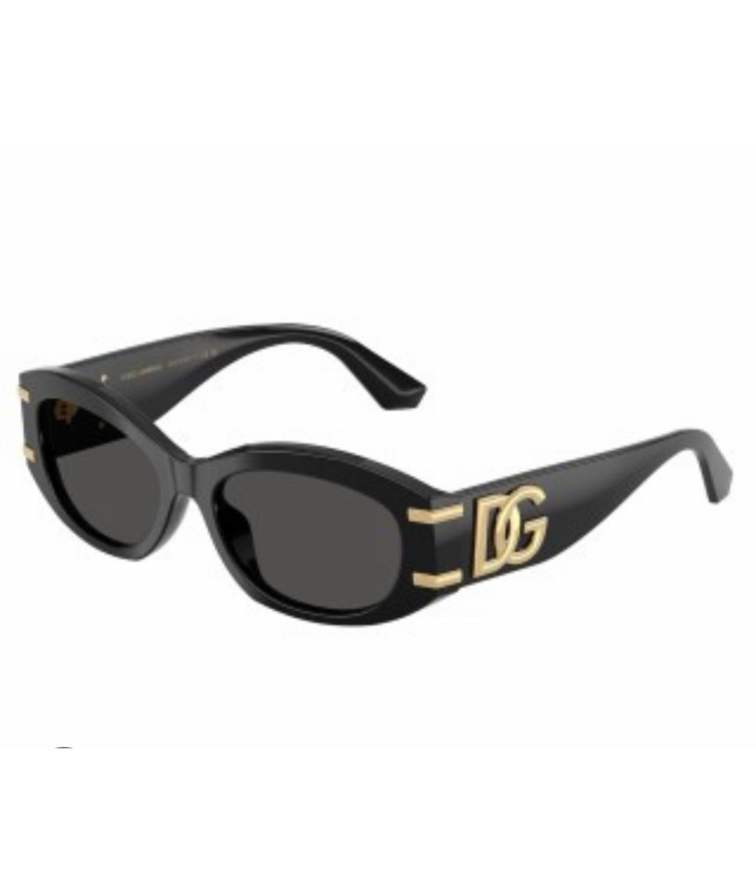 DOLCE&GABBANA Черные пластиковые солнцезащитные очки, фото 6