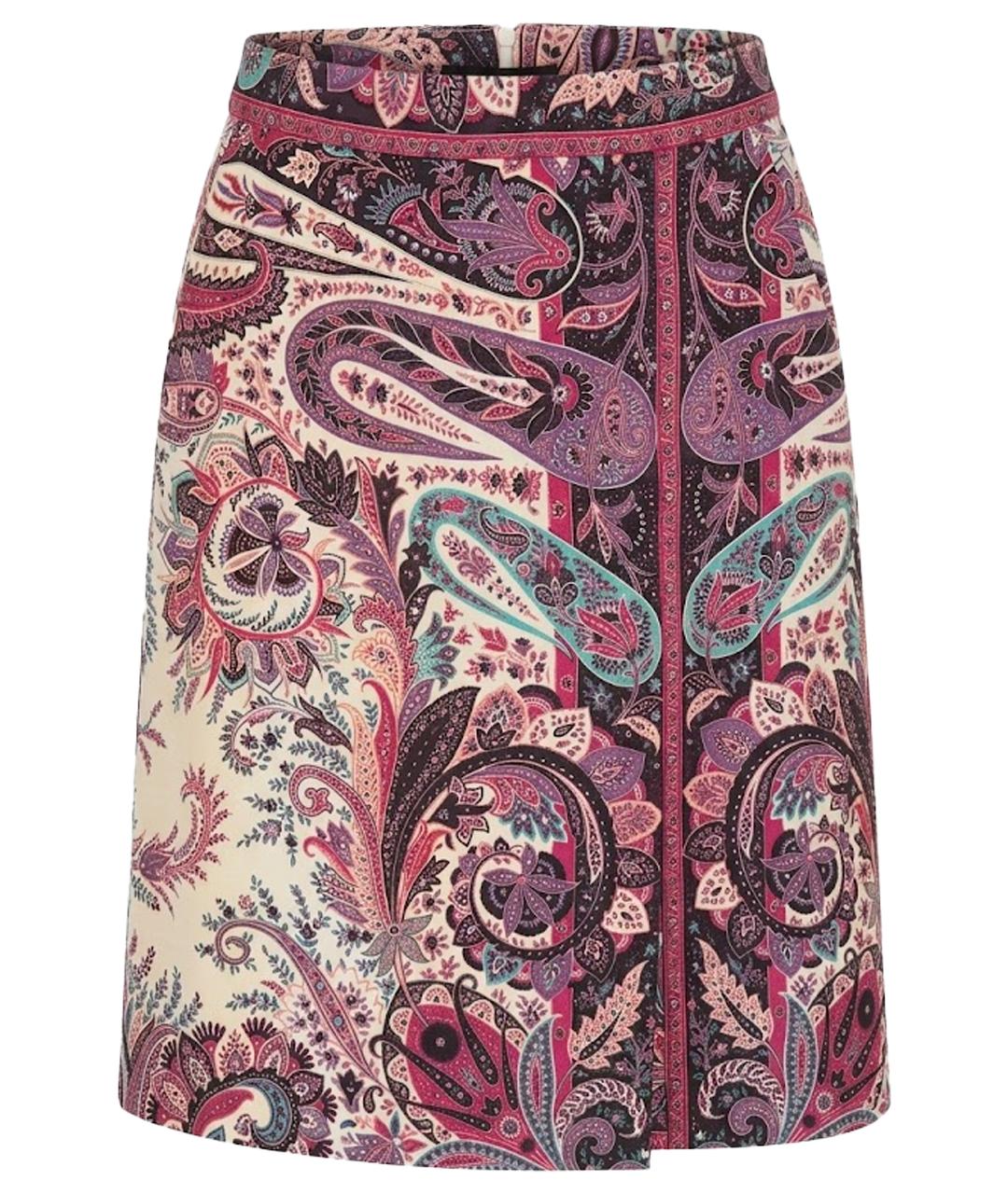 ETRO Мульти шерстяная юбка миди, фото 1