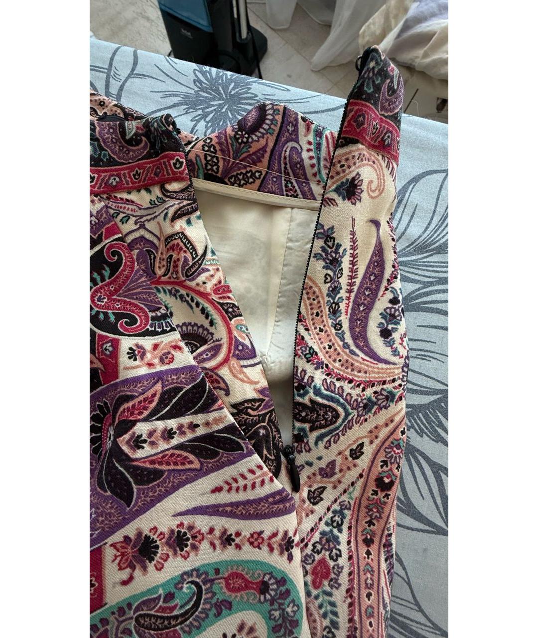 ETRO Мульти шерстяная юбка миди, фото 7