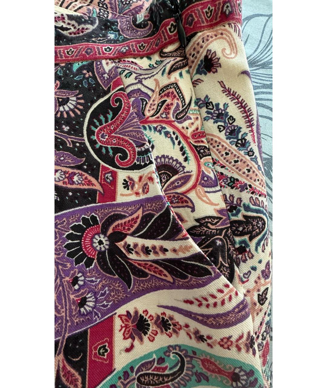 ETRO Мульти шерстяная юбка миди, фото 6