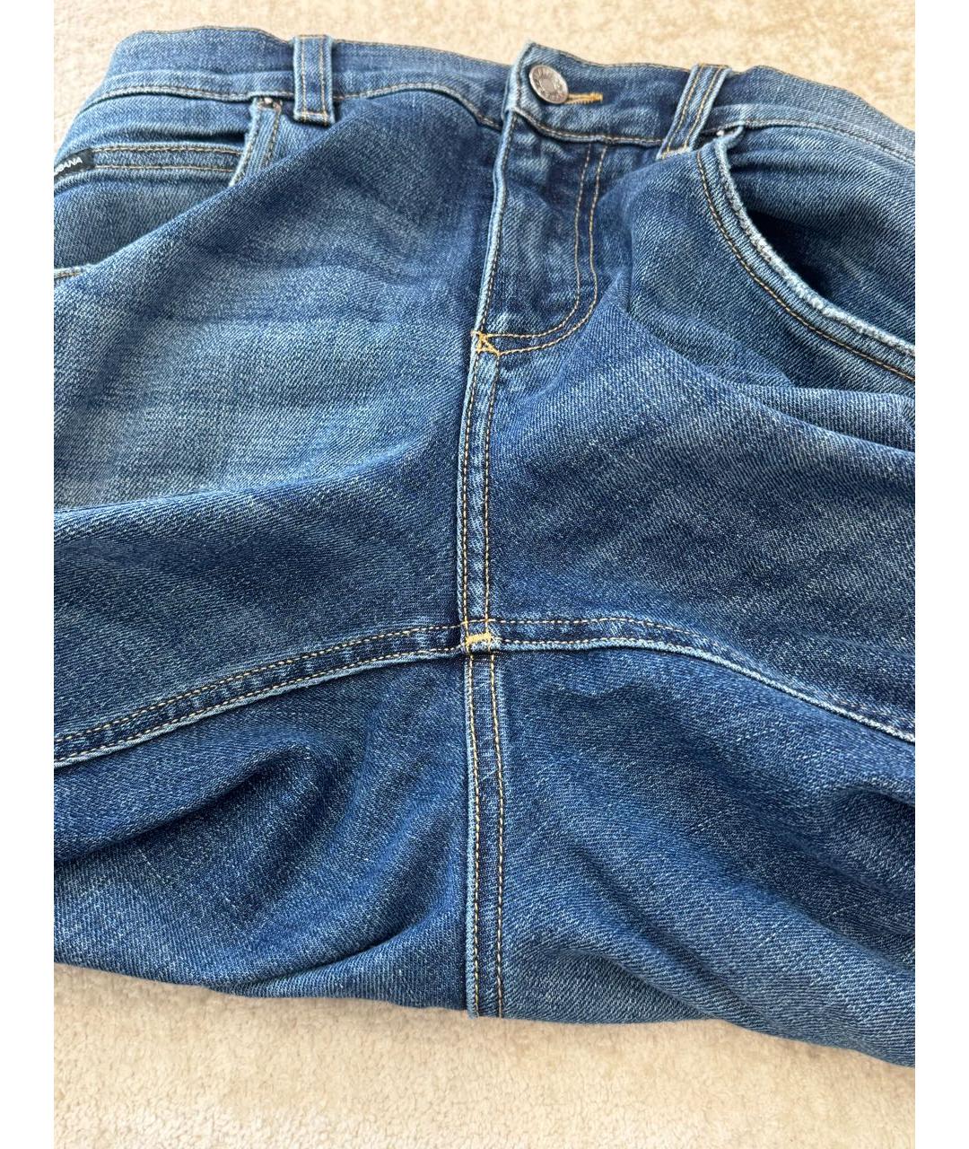 DOLCE&GABBANA Голубые хлопко-эластановые джинсы, фото 3