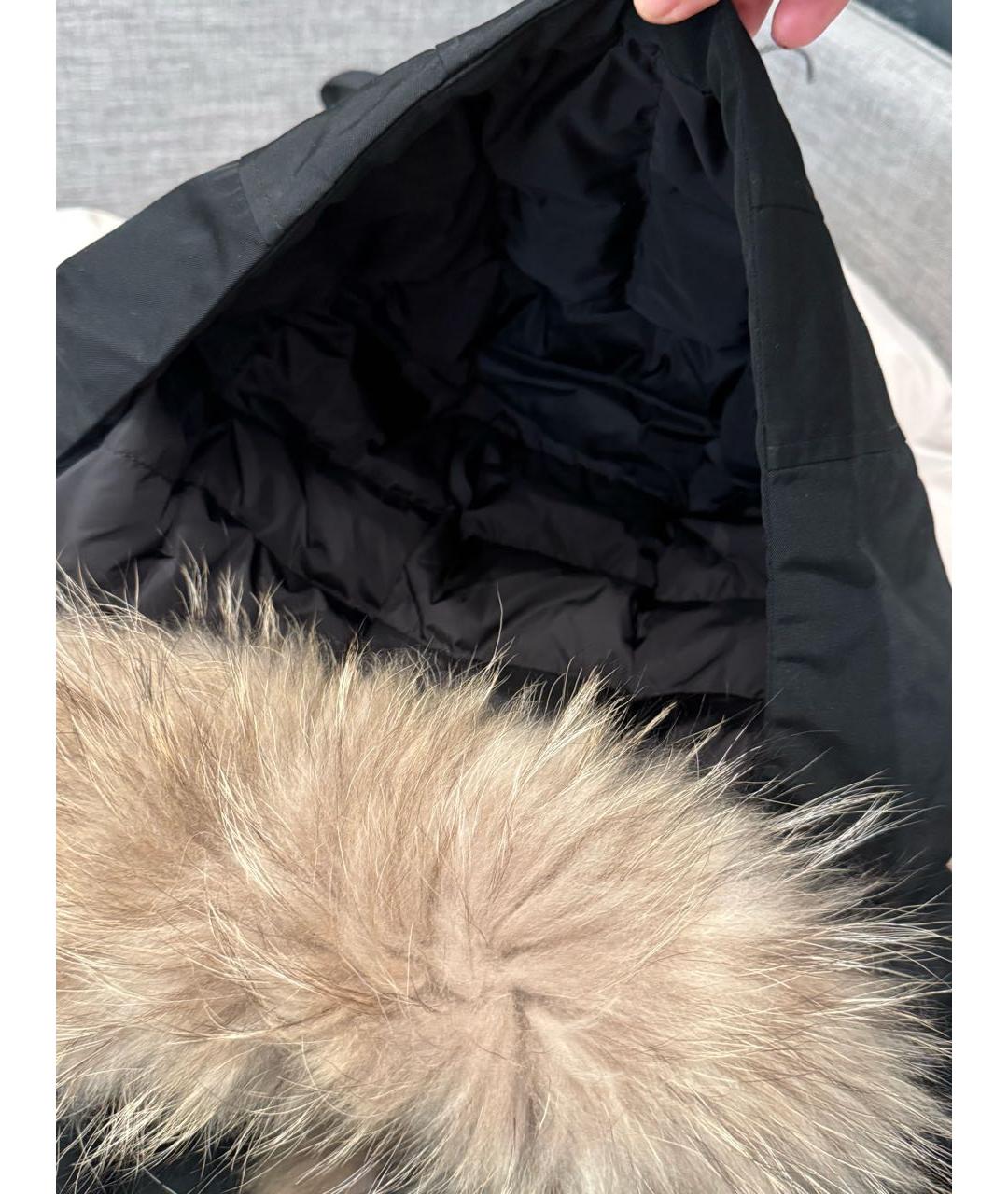 MONCLER Черная хлопковая парка, фото 5