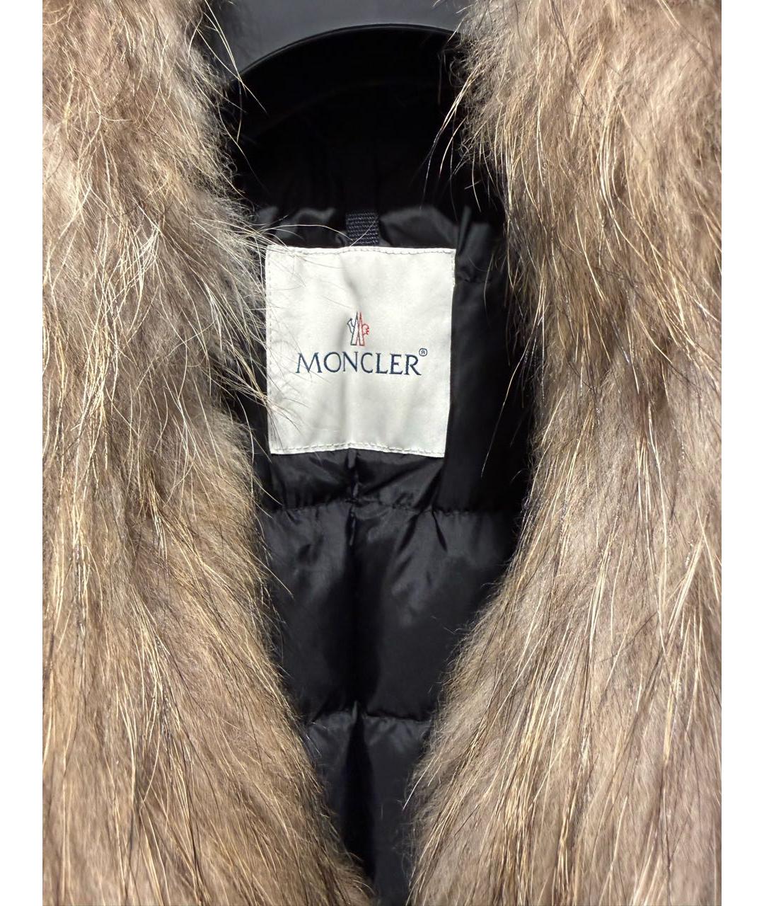 MONCLER Черная хлопковая парка, фото 3