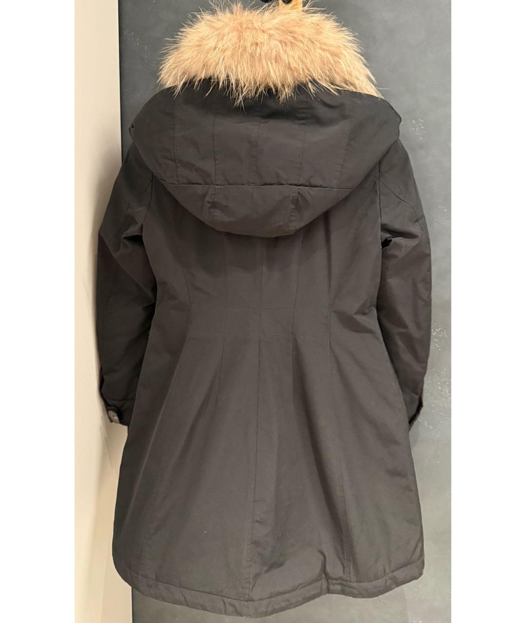 MONCLER Черная хлопковая парка, фото 2