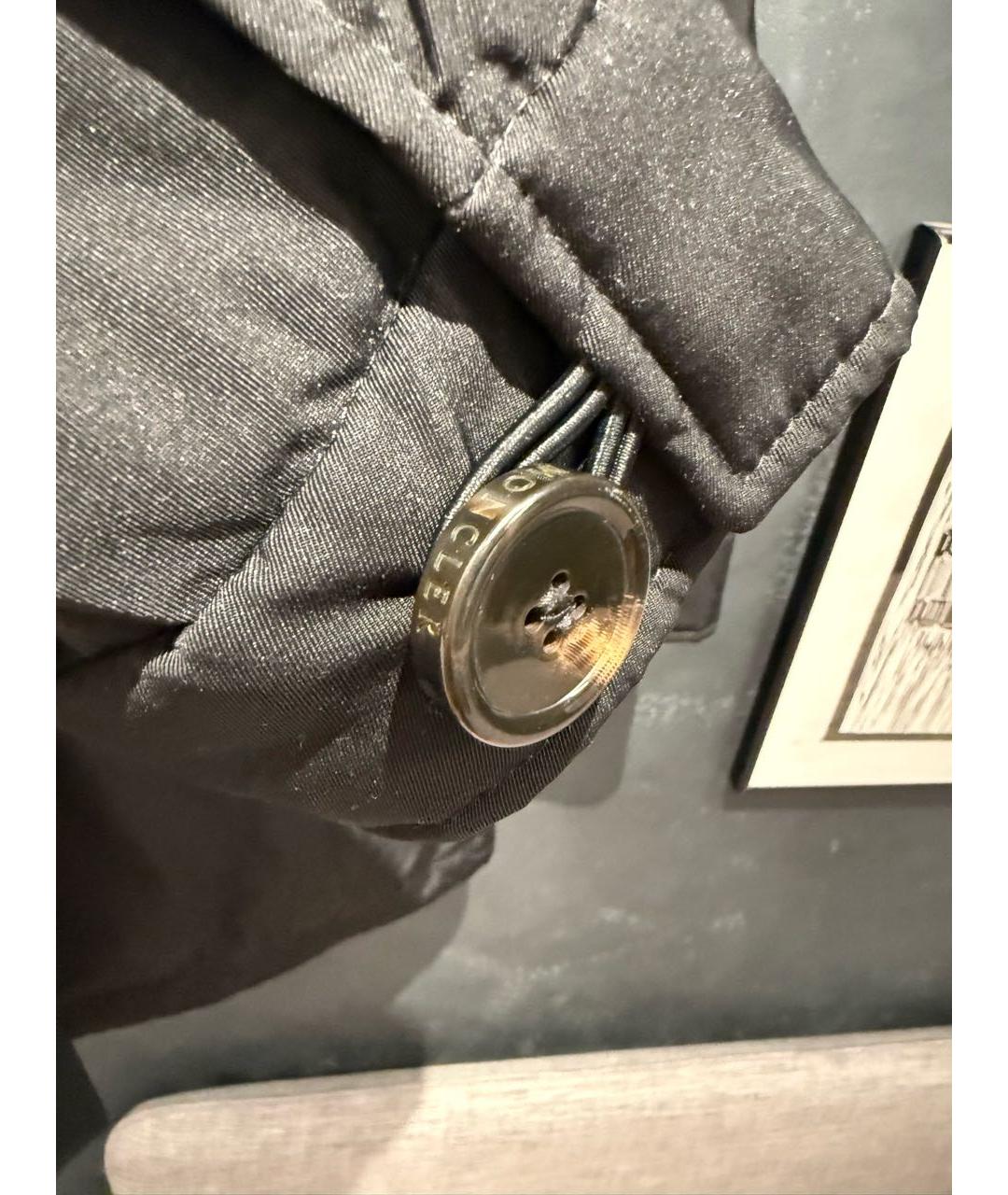 MONCLER Черная хлопковая парка, фото 4