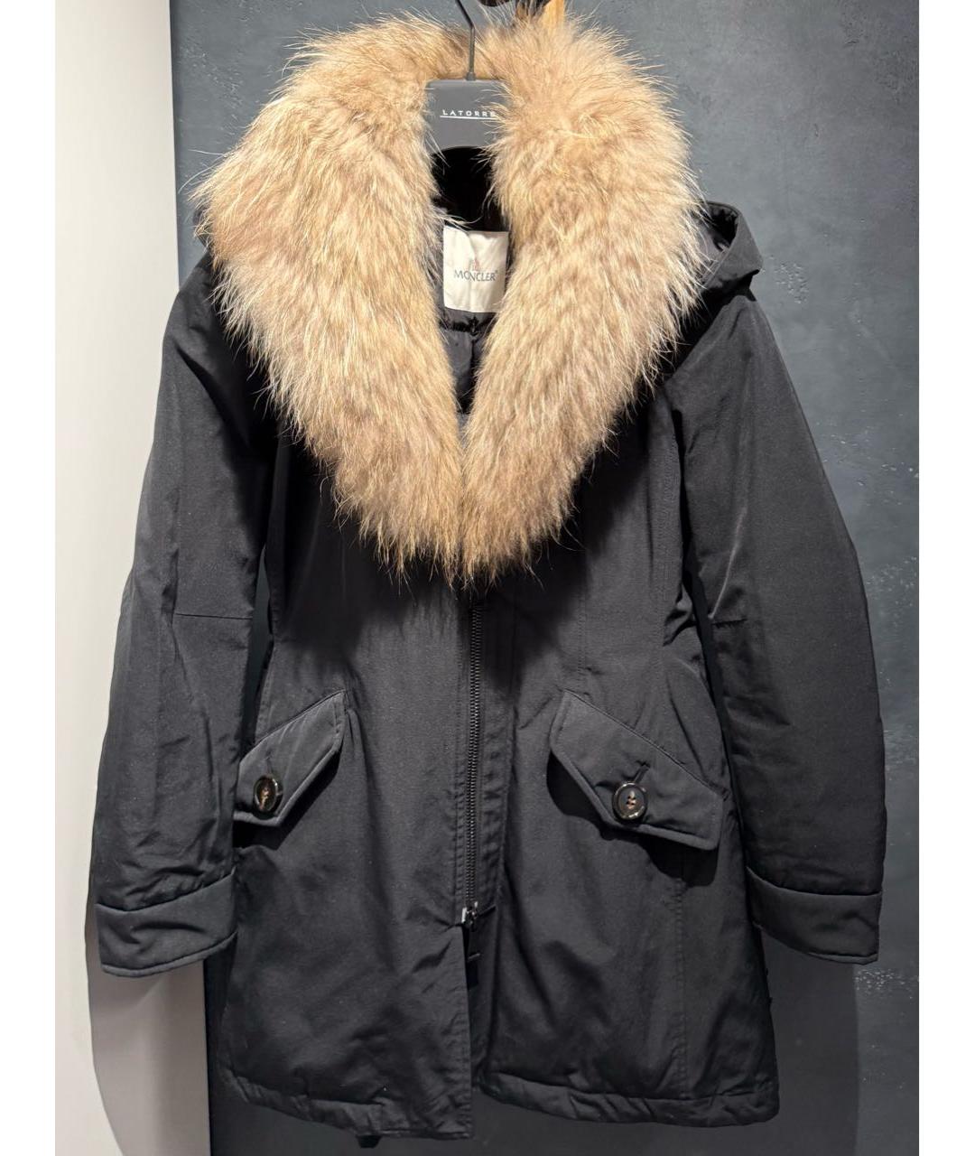 MONCLER Черная хлопковая парка, фото 9