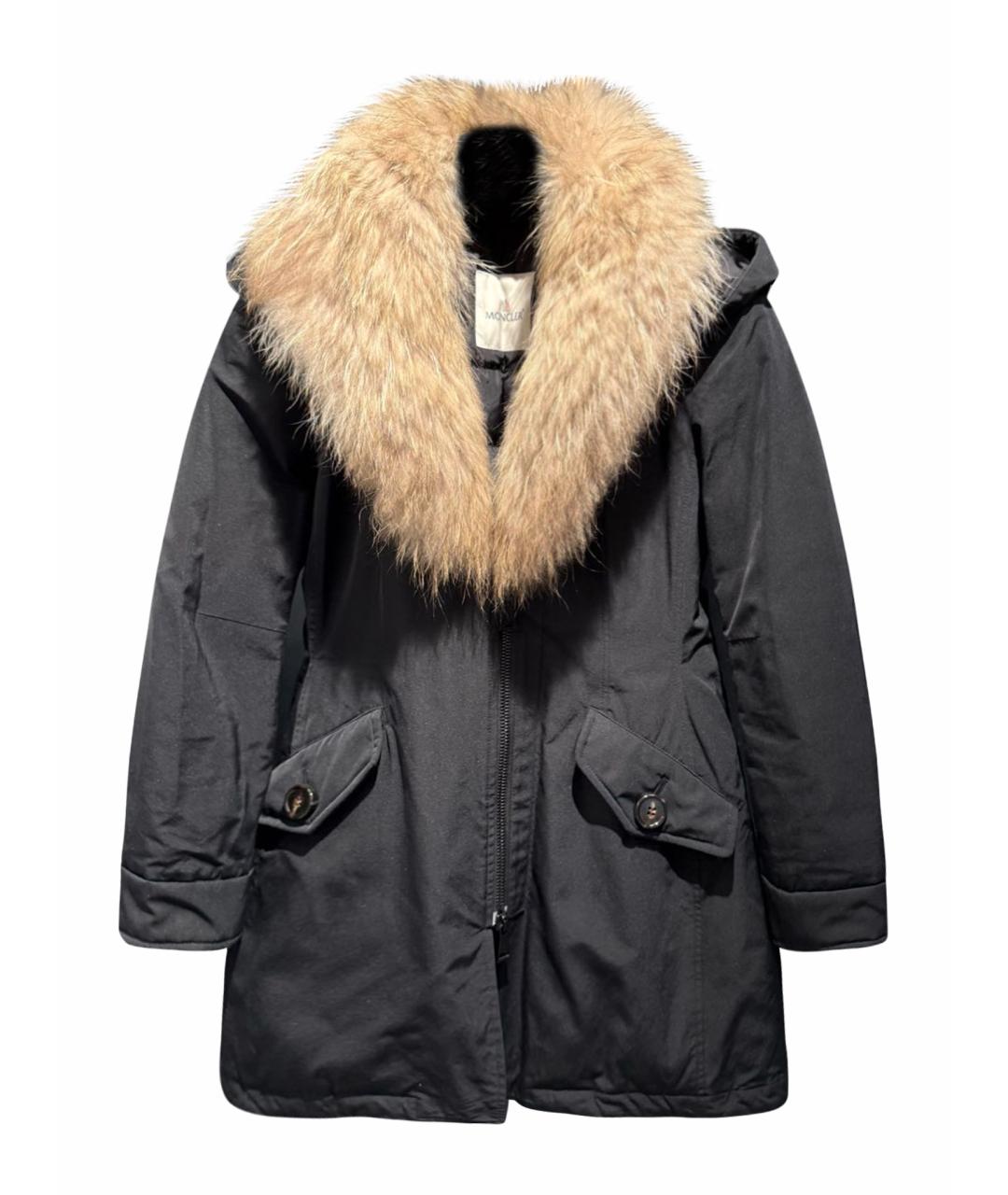 MONCLER Черная хлопковая парка, фото 1