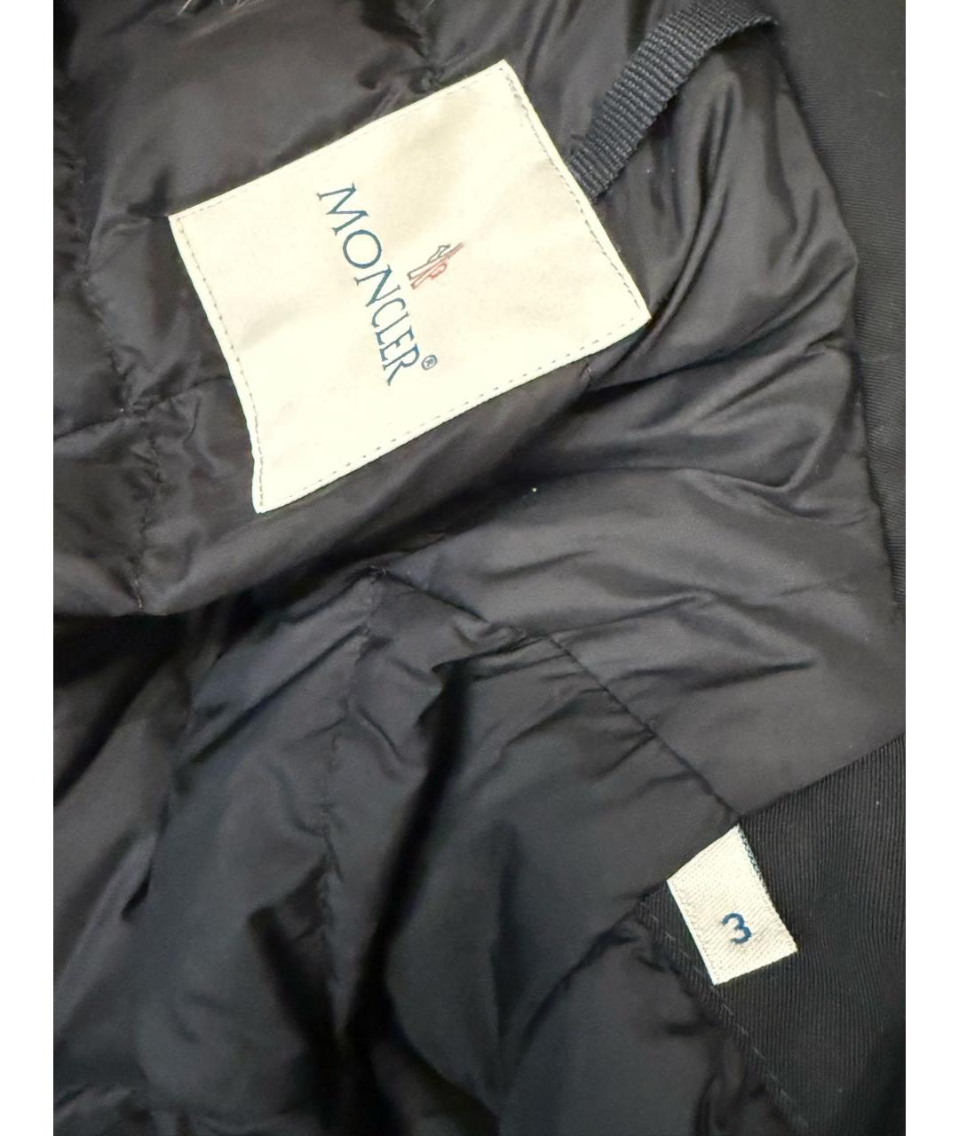 MONCLER Черная хлопковая парка, фото 6