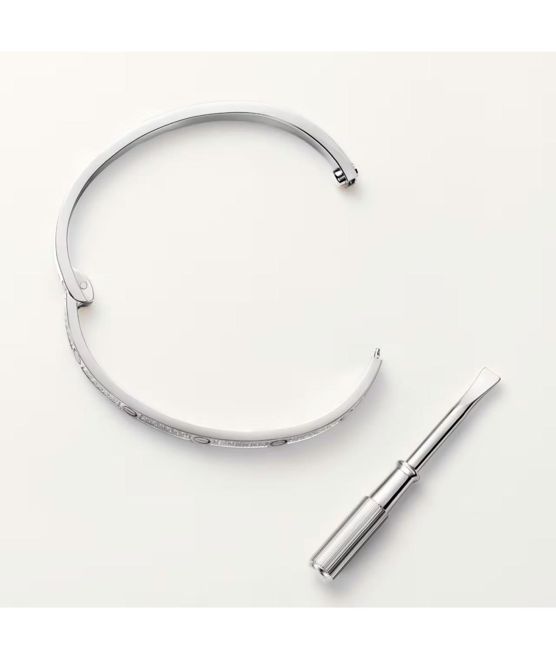 CARTIER Серебряный браслет из белого золота, фото 3