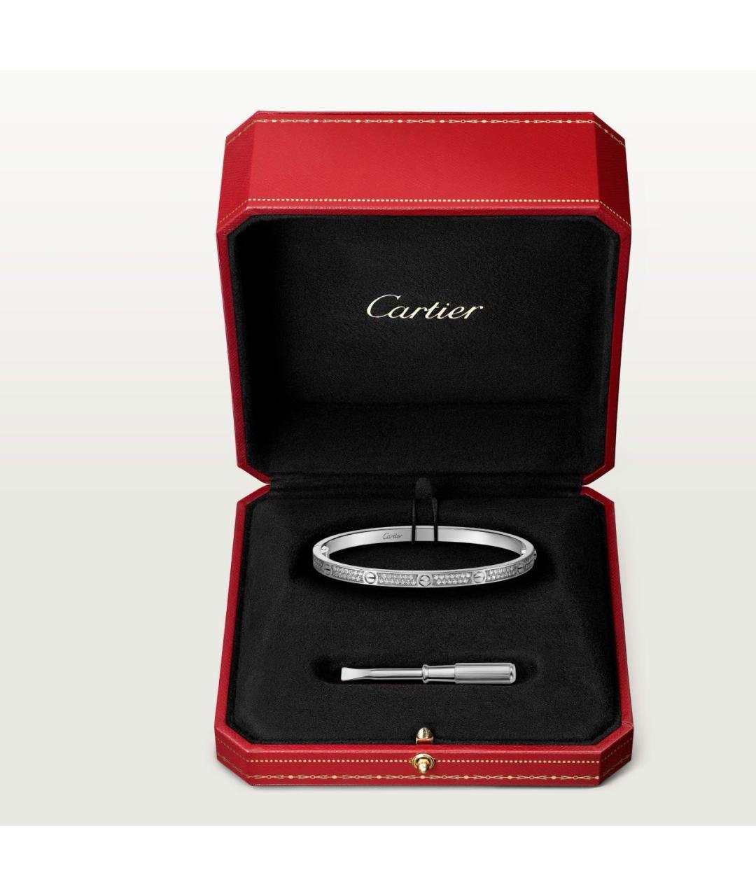CARTIER Серебряный браслет из белого золота, фото 4