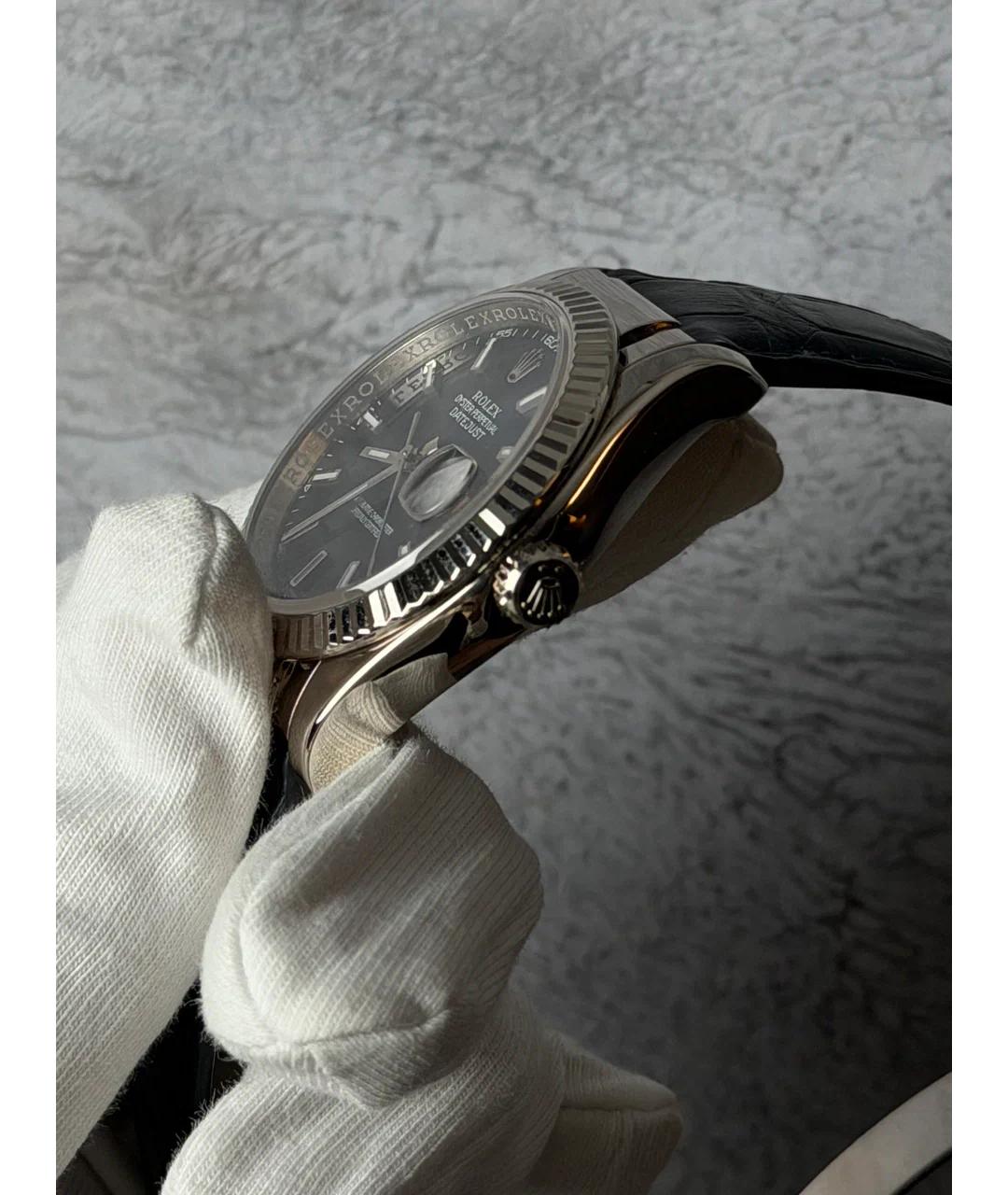 ROLEX Синие часы из белого золота, фото 3
