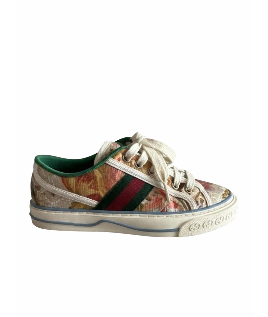 GUCCI Зеленые кеды, фото 1