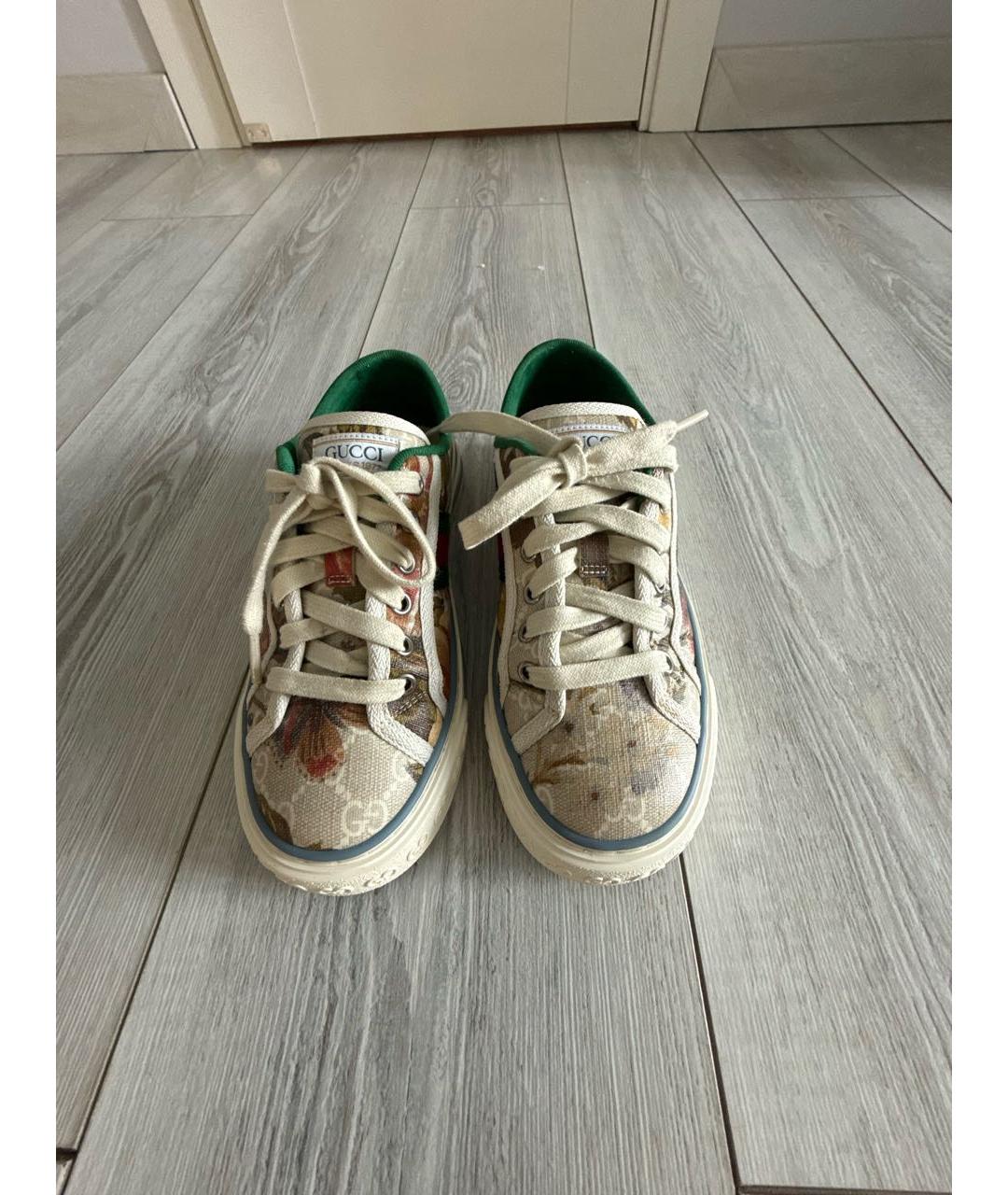 GUCCI Зеленые кеды, фото 2