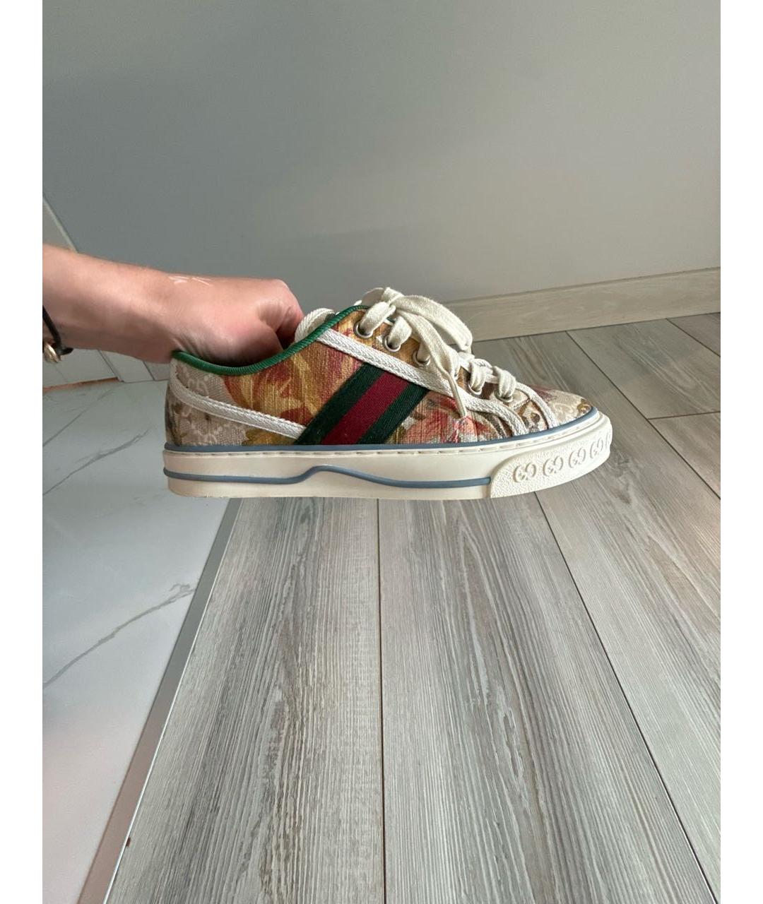 GUCCI Зеленые кеды, фото 5