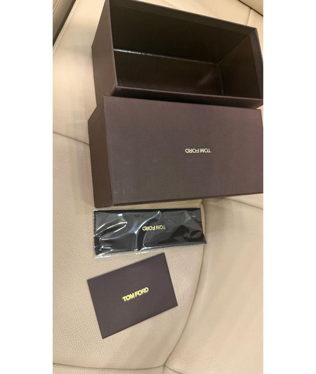 TOM FORD Черные пластиковые солнцезащитные очки, фото 4
