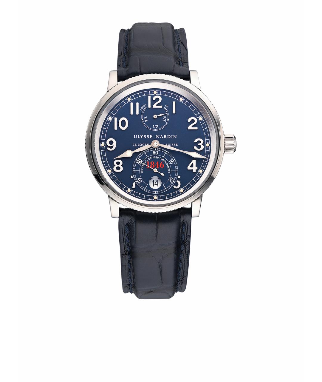 Ulysse Nardin Синие металлические часы, фото 6