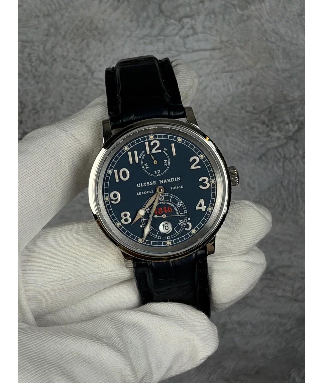 Ulysse Nardin Синие металлические часы, фото 2