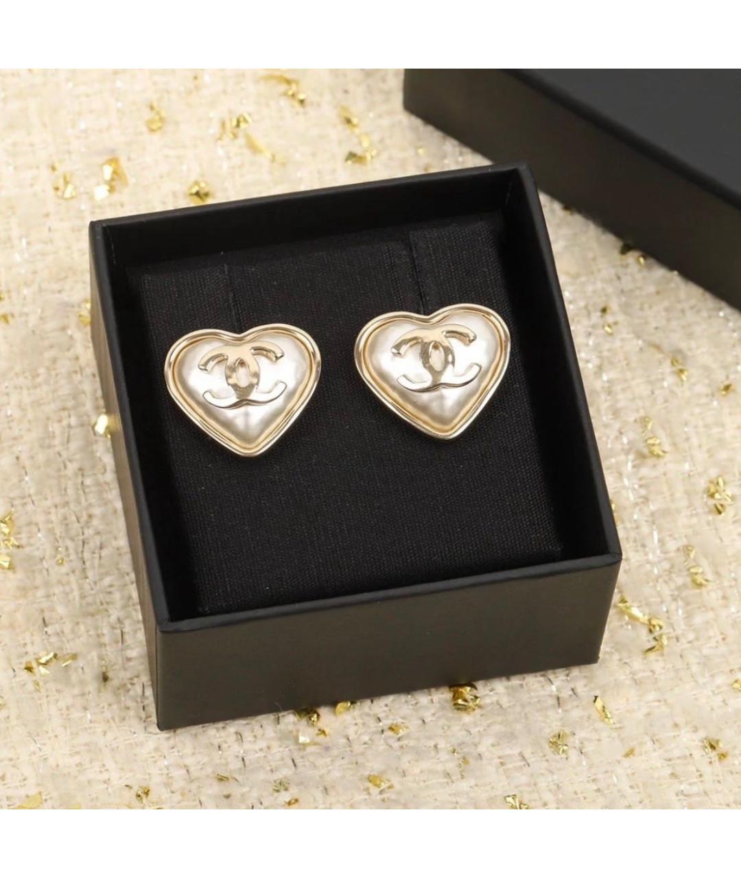 CHANEL Золотые серьги, фото 5