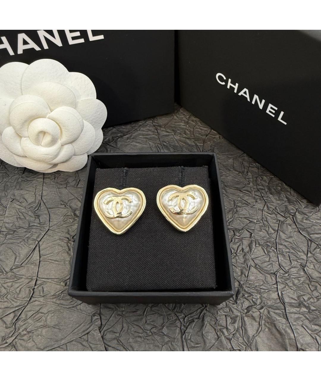 CHANEL Золотые серьги, фото 7