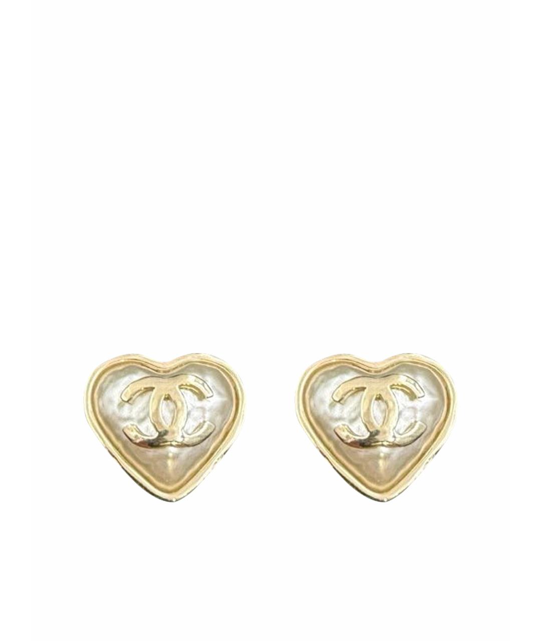 CHANEL Золотые серьги, фото 1