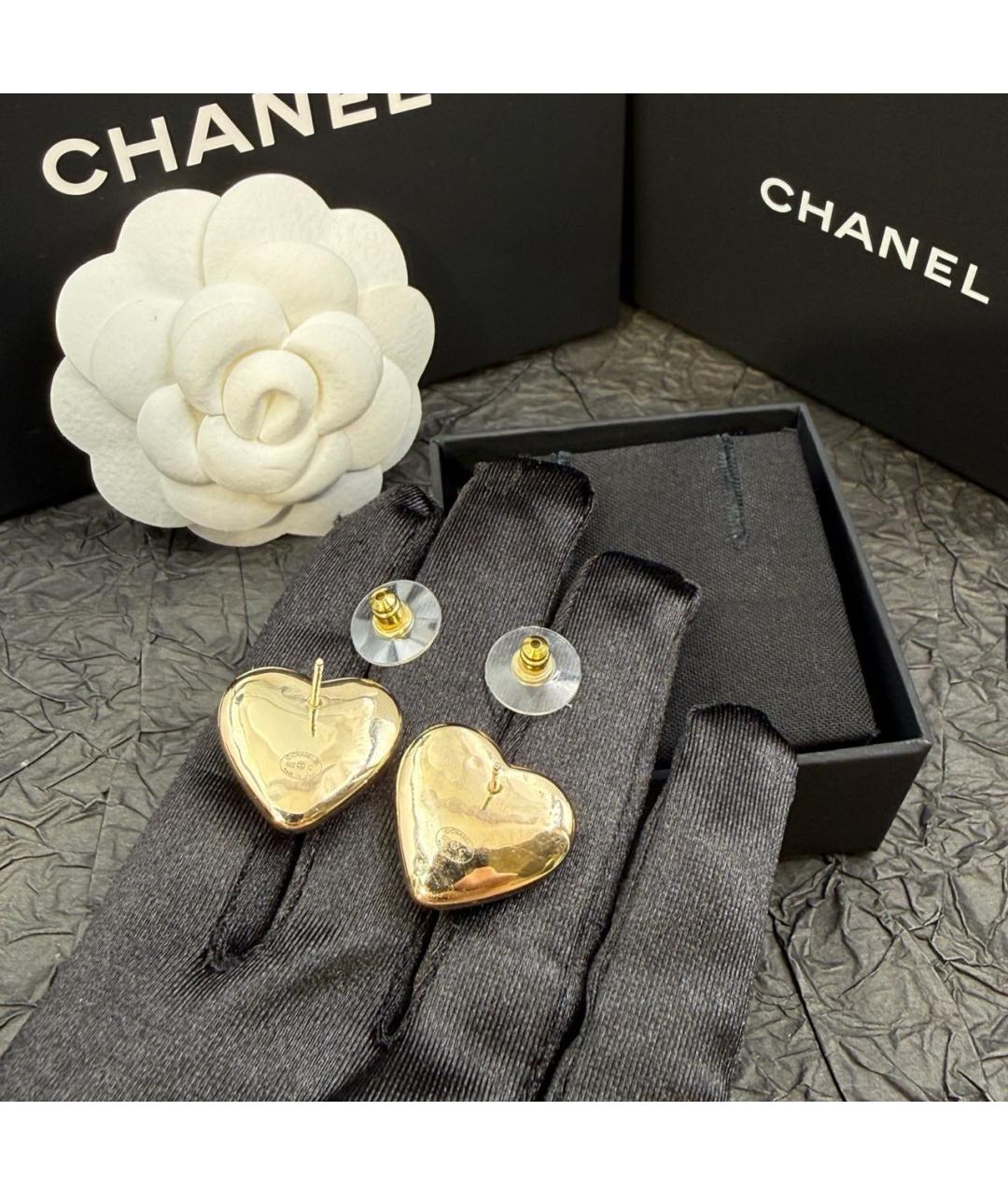 CHANEL Золотые серьги, фото 3