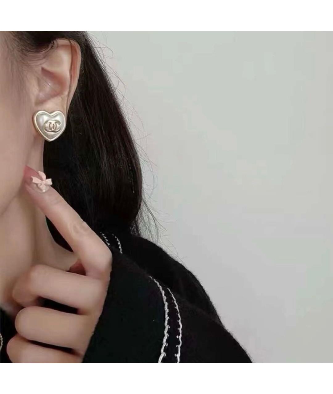 CHANEL Золотые серьги, фото 6