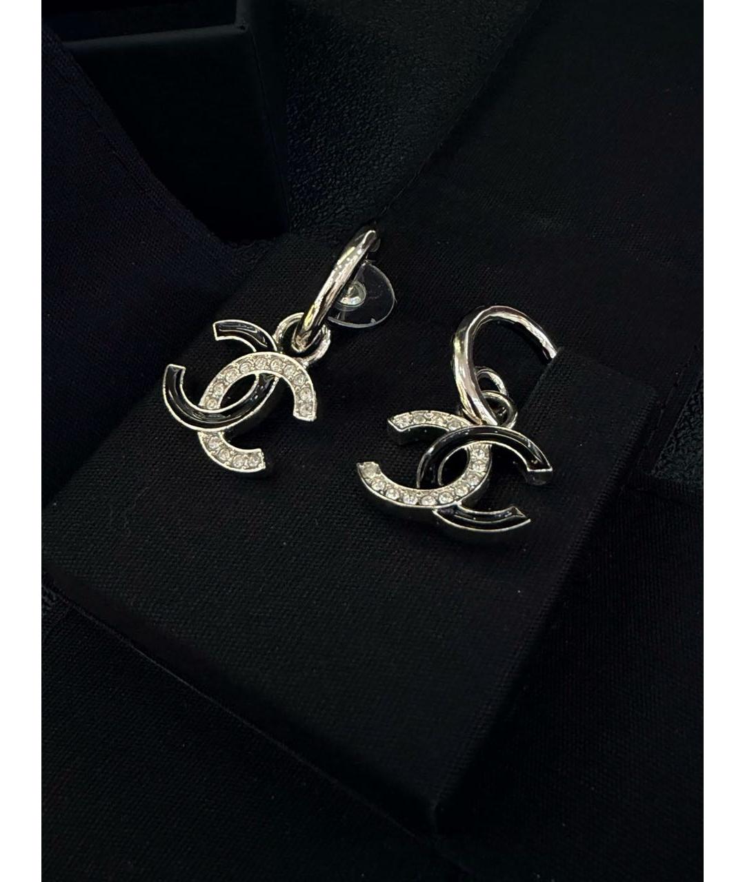 CHANEL Серебряные серьги, фото 3