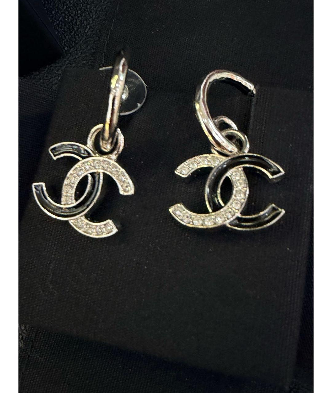 CHANEL Серебряные серьги, фото 2