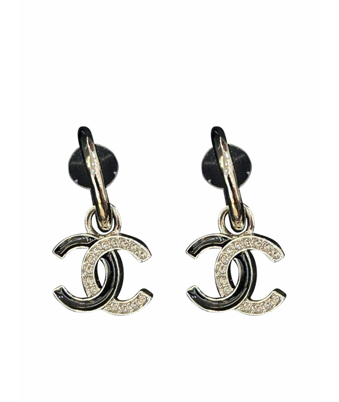 CHANEL Серебряные серьги, фото 1