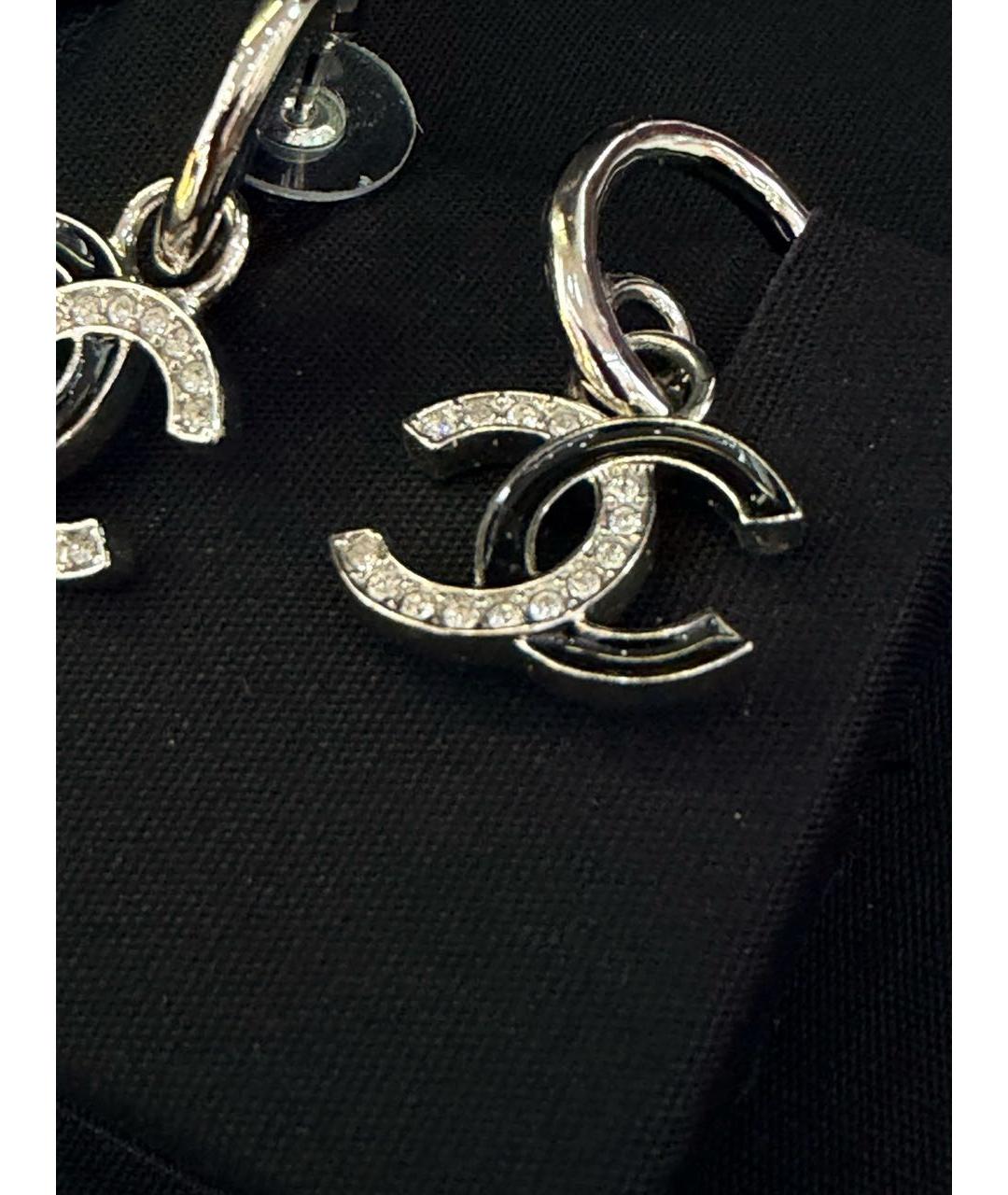 CHANEL Серебряные серьги, фото 5