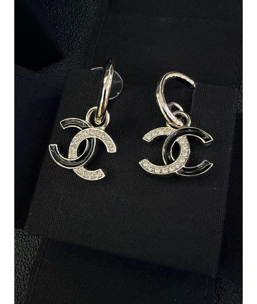 CHANEL Серебряные серьги, фото 6